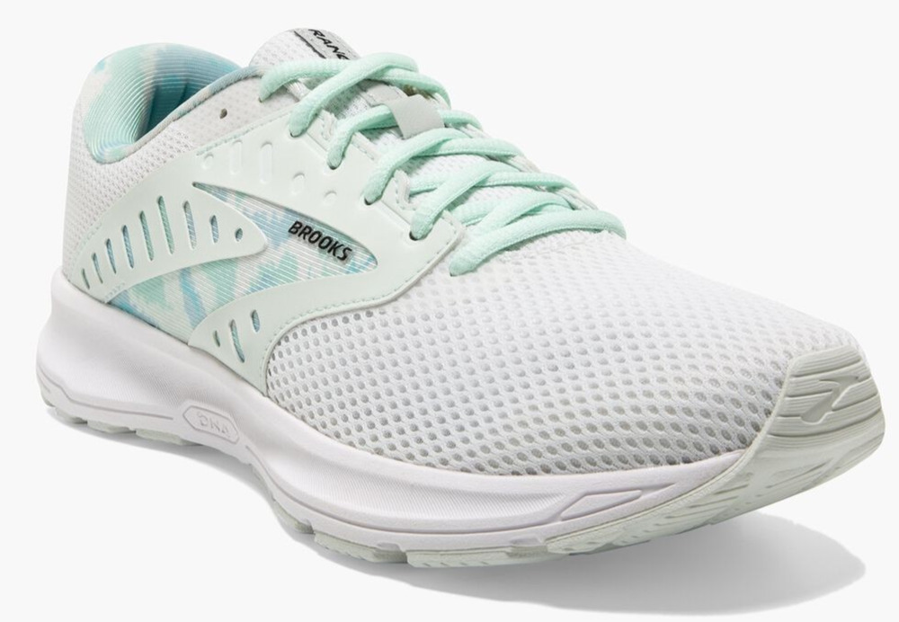 Brooks Range 2 Women's Running Shoes Athletic White/Grey/Aruba 8.5 B